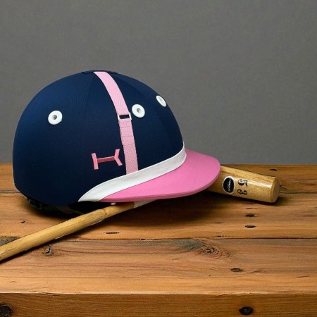Casque de Polo Bleu Marine Visière Traditionnelle Argentine