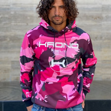 Sweat à Capuche Camo Rose