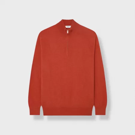 Pull Quarter Zip Orange