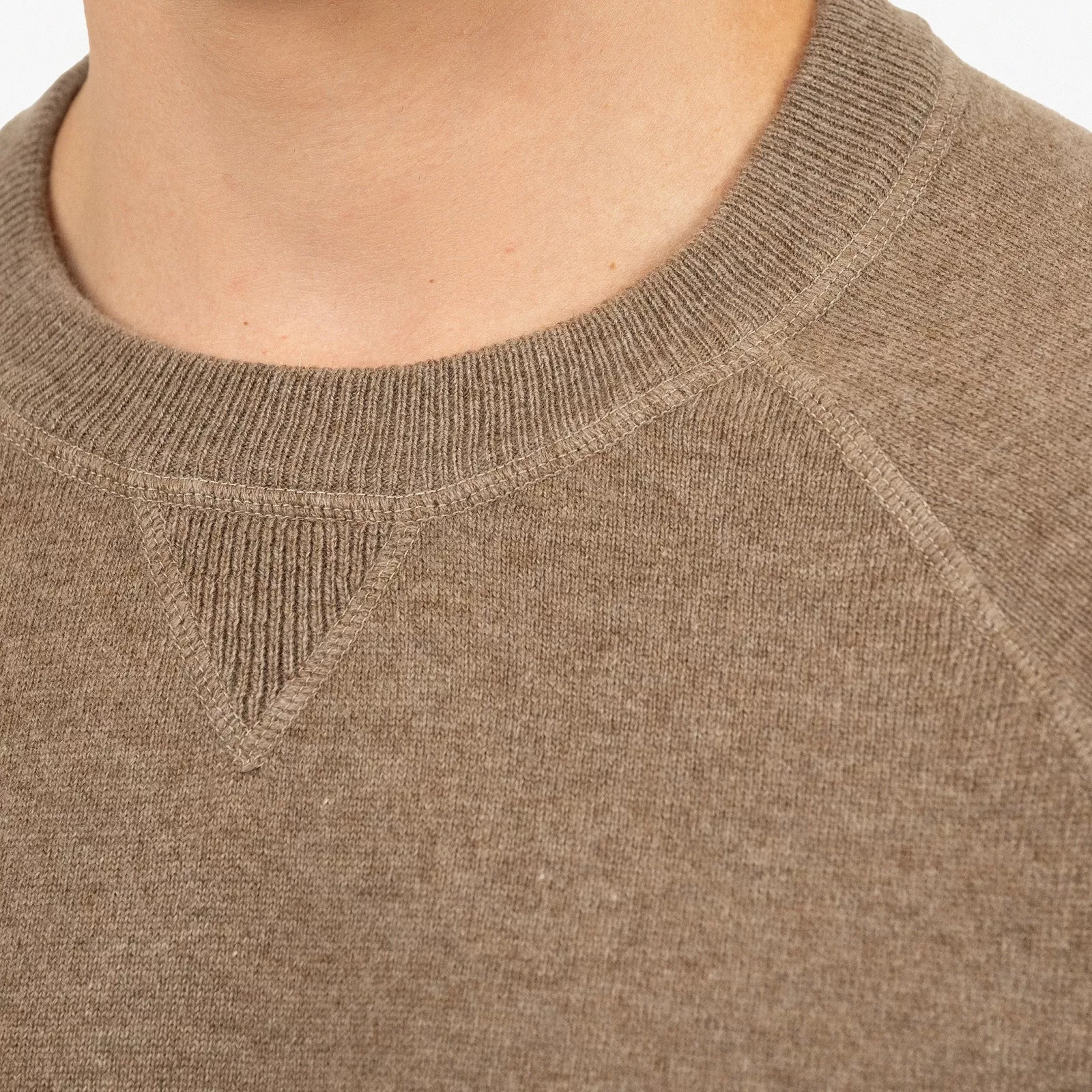 Sweatshirt en Cachemire Marron Sweatshirt en Cachemire Marron