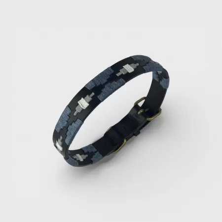 Collier pour Chien en Cuir Noir Krono Polo 