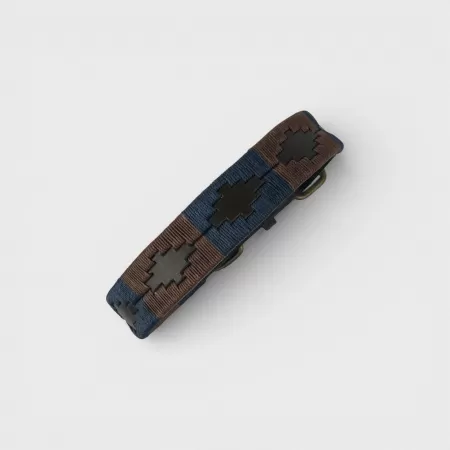 Collier pour Chien avec Broderie Gaucho Bleue