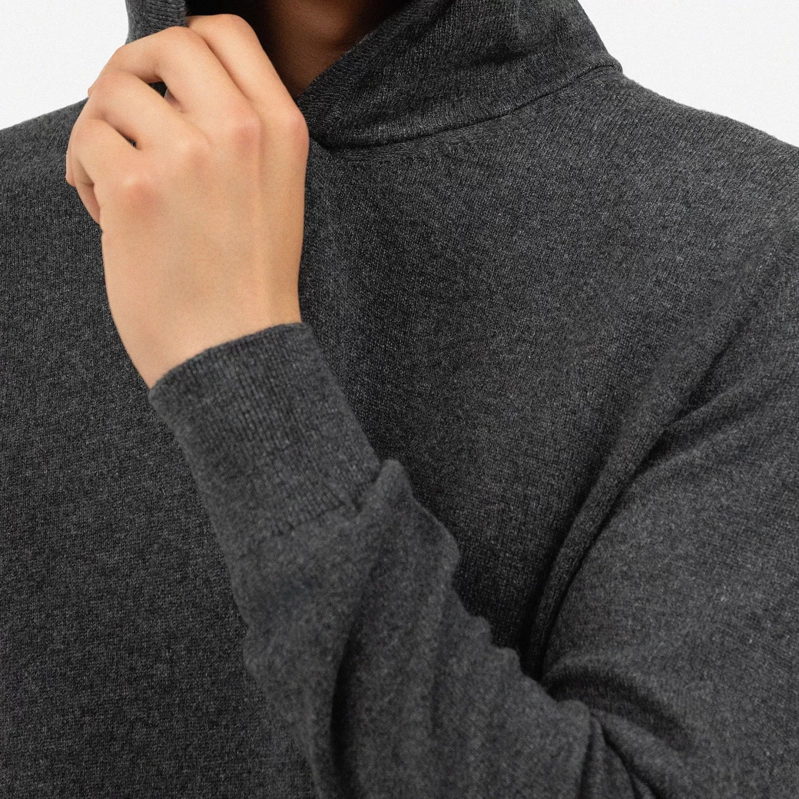 Sweat à capuche Chukka en cachemire Charbon Sweat à capuche Chukka en cachemire Charbon