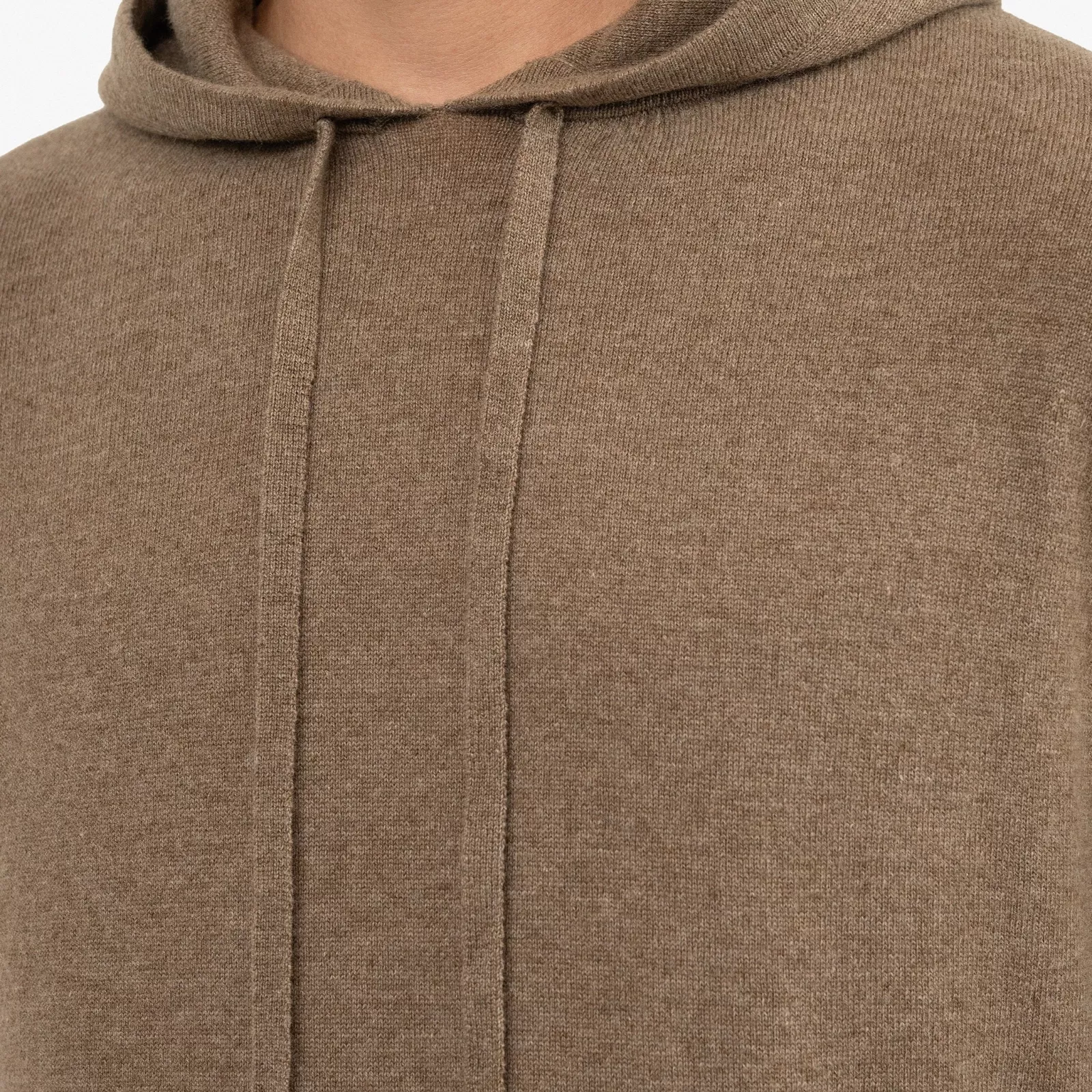 Sweat à capuche en cachemire Marron Clair Sweat à capuche en cachemire Marron Clair