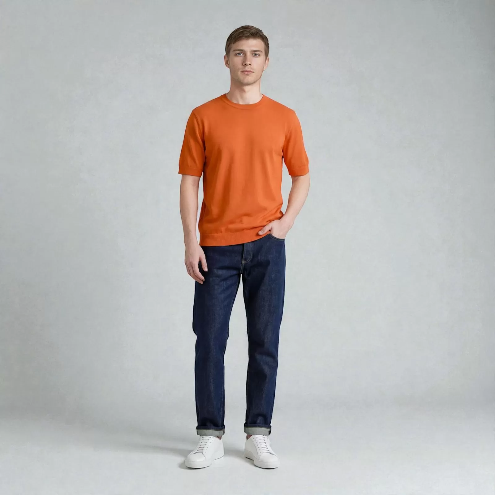 T-shirt en Giza Orange T-shirt en Giza Orange