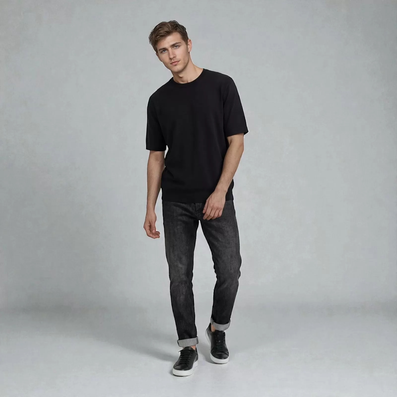 T-shirt en Giza Noir T-shirt en Giza Noir