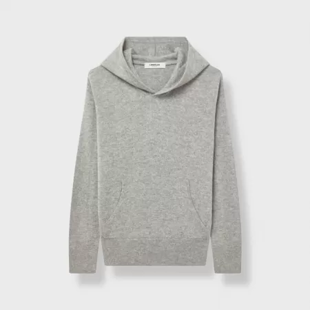 Sweat à capuche Chukka en cachemire Gris Clair