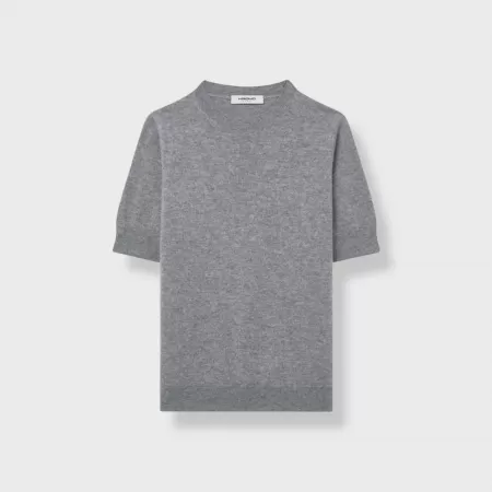 T-shirt en cachemire Gris T-shirt en cachemire Gris