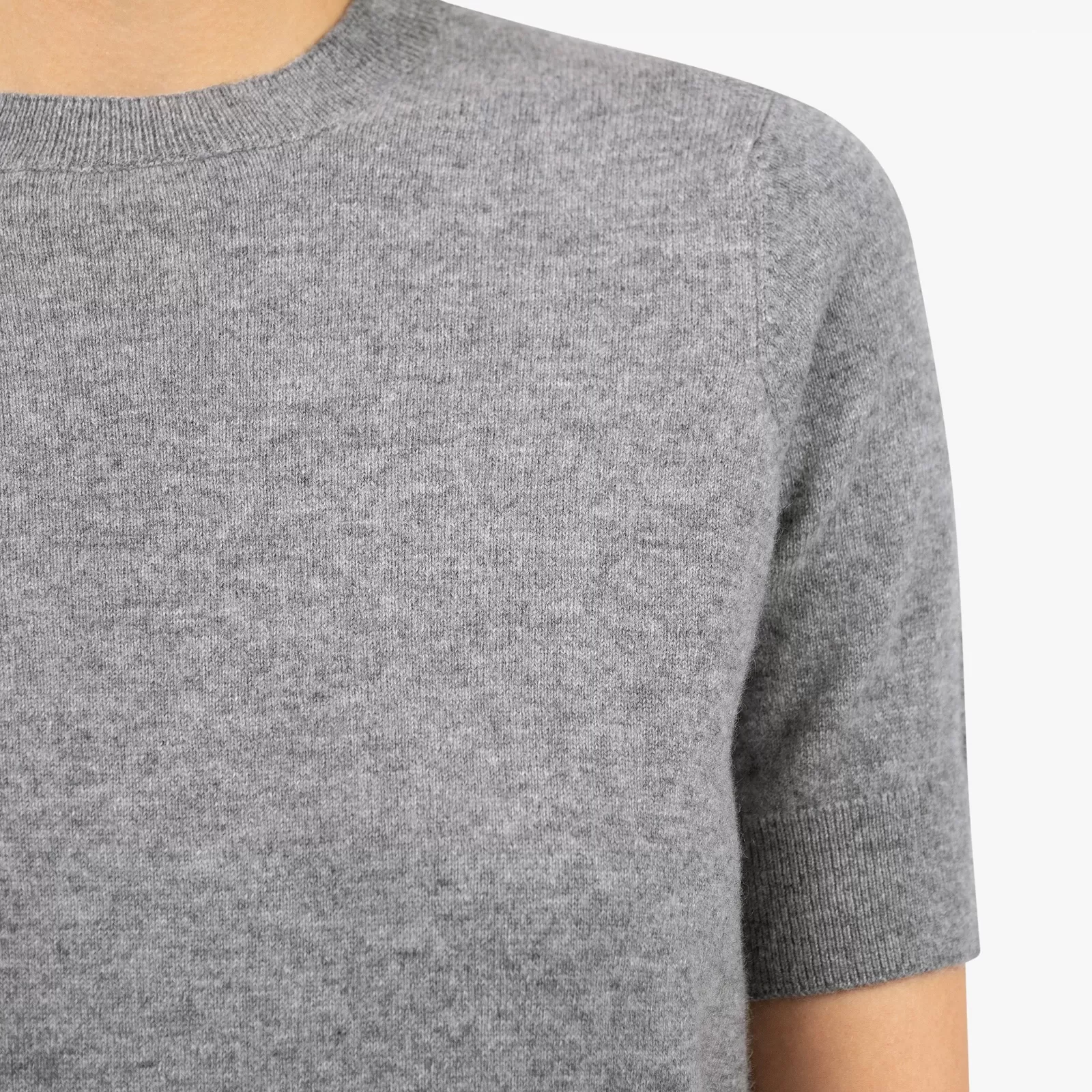 T-shirt en cachemire Gris T-shirt en cachemire Gris