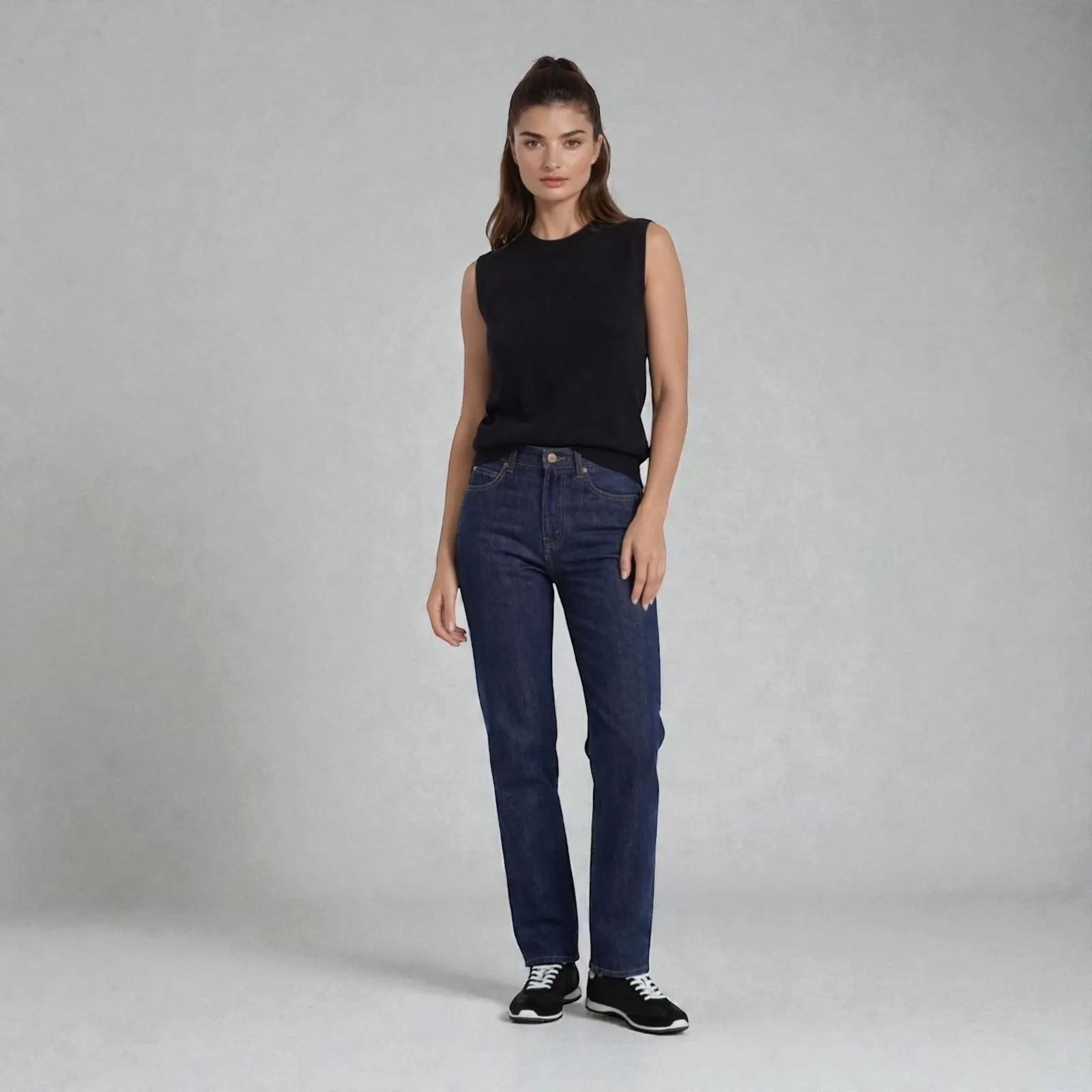 Débardeur en Cachemire Noir Débardeur en Cachemire Noir