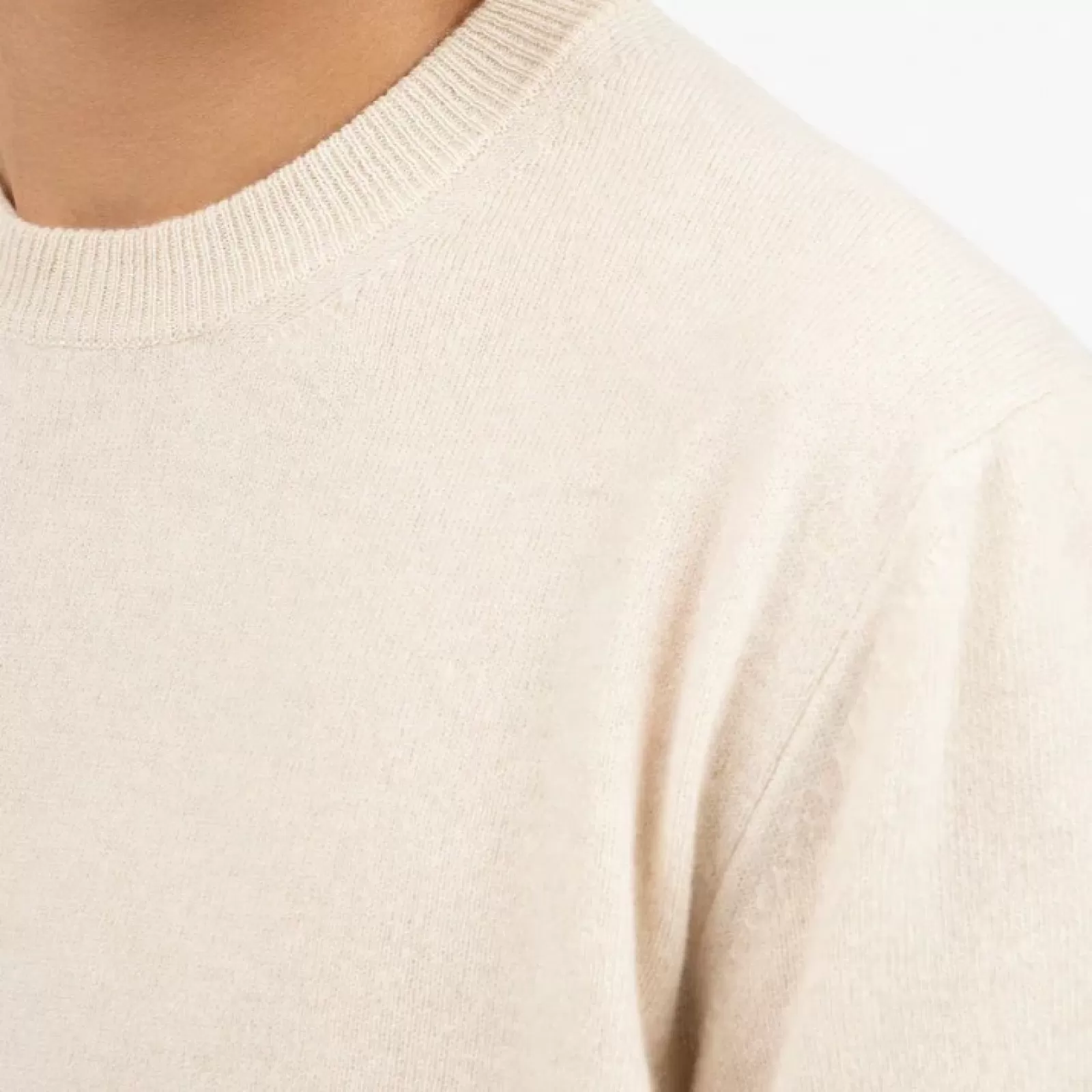 T-shirt en cachemire Beige T-shirt en cachemire Beige