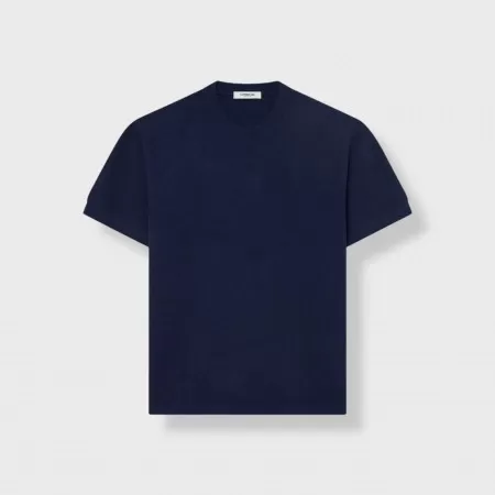 T-shirt en cachemire Bleu