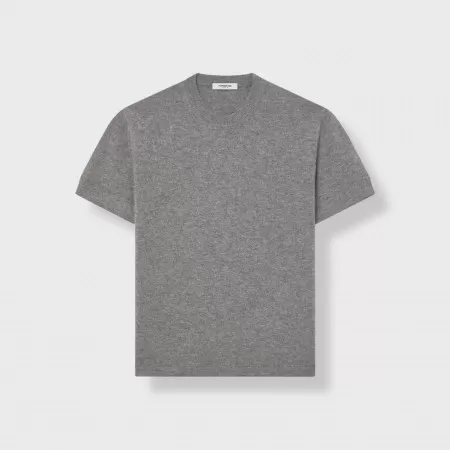 T-shirt en cachemire Gris