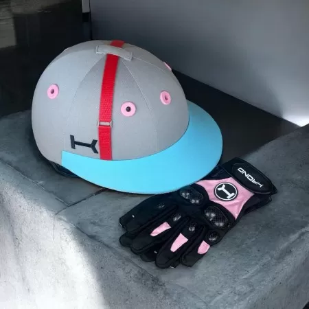 Gants Roses de Polo en Carbone 