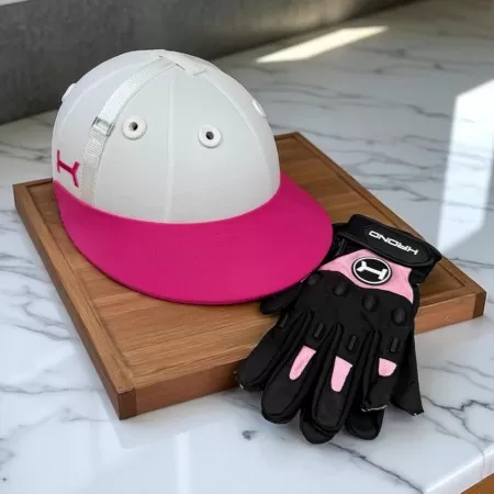 Casque Blanc et Rose