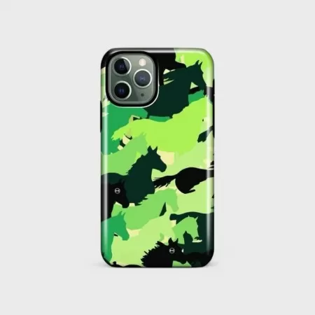 Etui Iphone Camouflage Vert