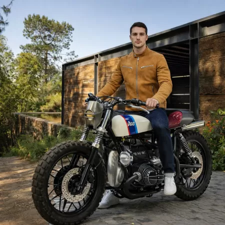 Blouson en Cuir Suédé Blouson en Cuir Suédé