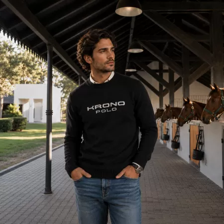Pull col rond en cachemire Krono