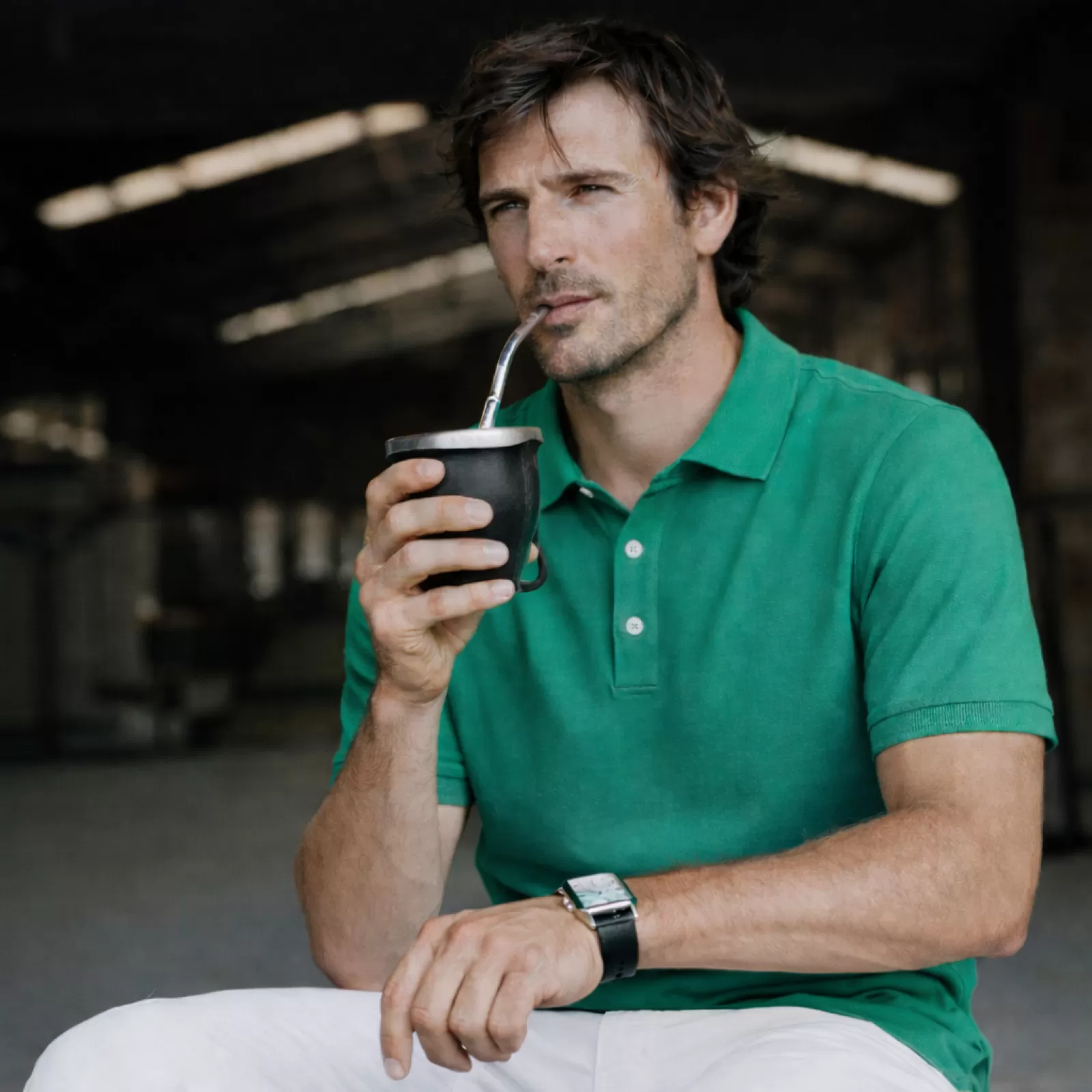 Polo en Giza Vert Polo en Giza Vert