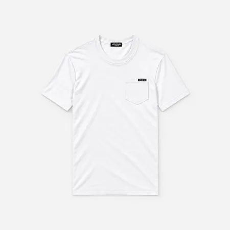 T-shirt en coton avec poche blanc T-shirt en coton avec poche blanc