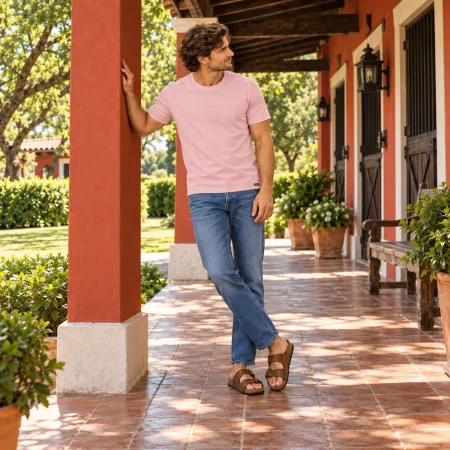 T-shirt Krono Player en coton rose T-shirt Krono Player en coton rose