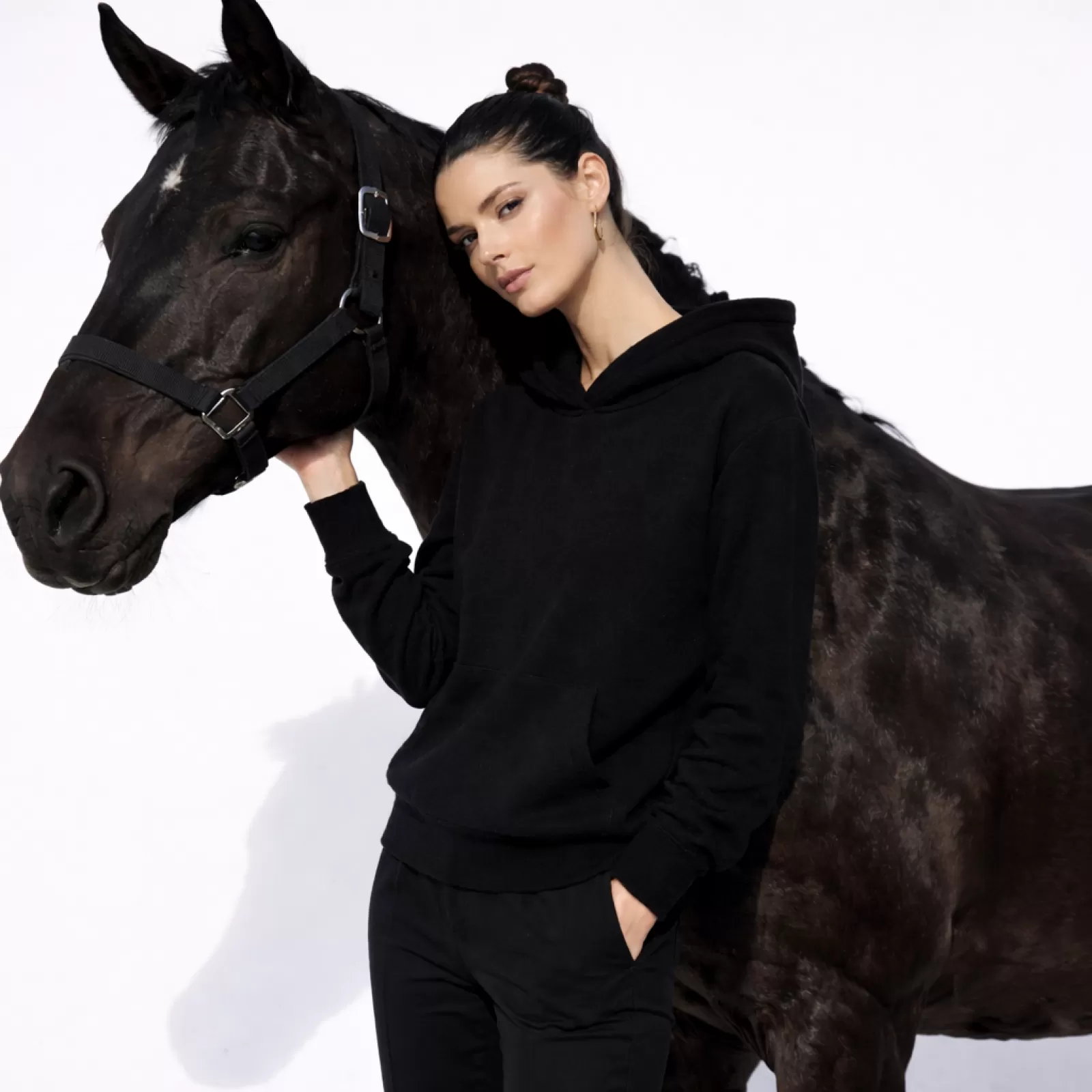 Sweat à capuche Chukka en cachemire Noir Sweat à capuche Chukka en cachemire Noir