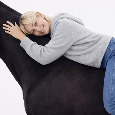 Sweat à capuche Chukka en cachemire Gris Clair