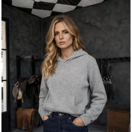 Sweat à capuche Chukka en cachemire Gris Clair Sweat à capuche Chukka en cachemire Gris Clair